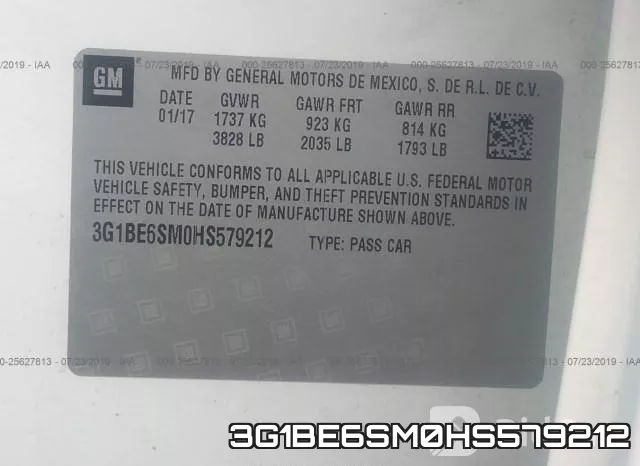 3G1BE6SM0HS579212 фото 10