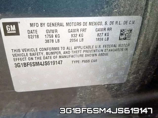 3G1BF6SM4JS619147 фото 2