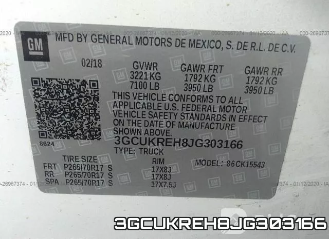 3GCUKREH8JG303166 фото 10
