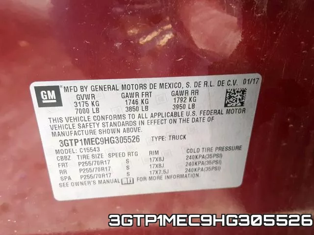 3GTP1MEC9HG305526 фото 2