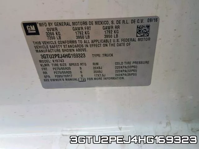 3GTU2PEJ4HG169323 фото 2