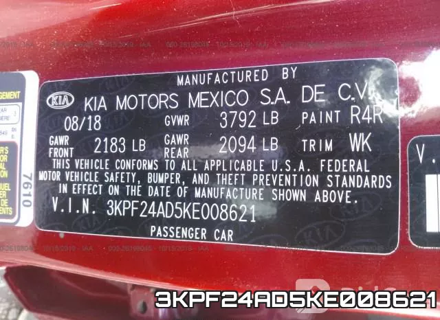 3KPF24AD5KE008621 фото 10