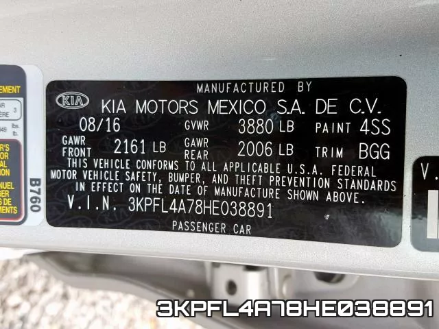 3KPFL4A78HE038891 фото 2
