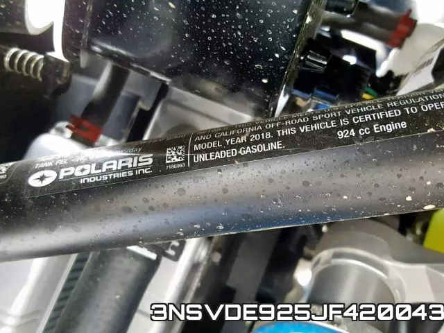 3NSVDE925JF420043 фото 2