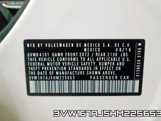 3VW167AJ5HM225653 фото 2