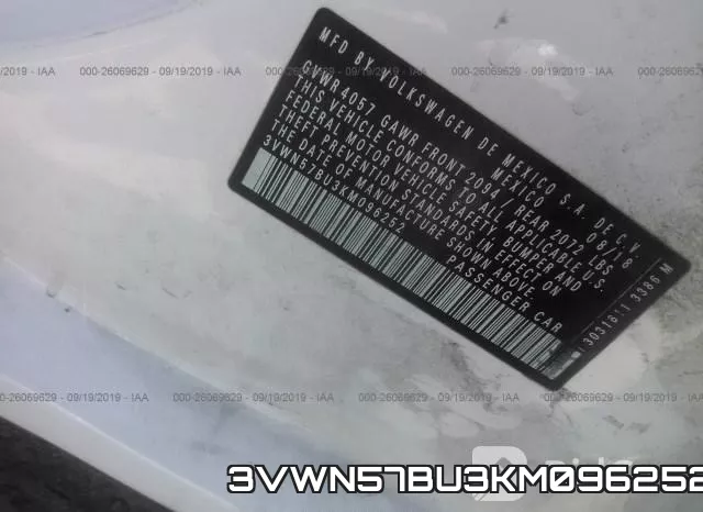 3VWN57BU3KM096252 фото 10