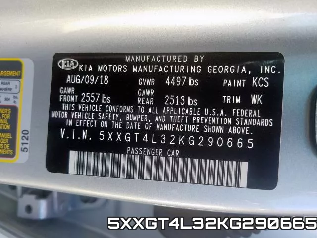 5XXGT4L32KG290665 фото 2