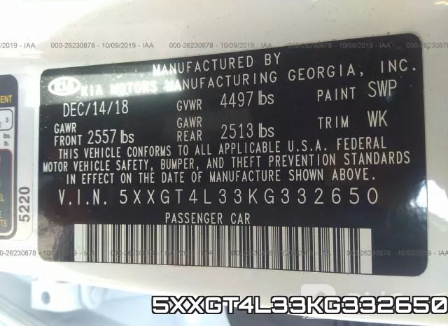 5XXGT4L33KG332650 фото 8