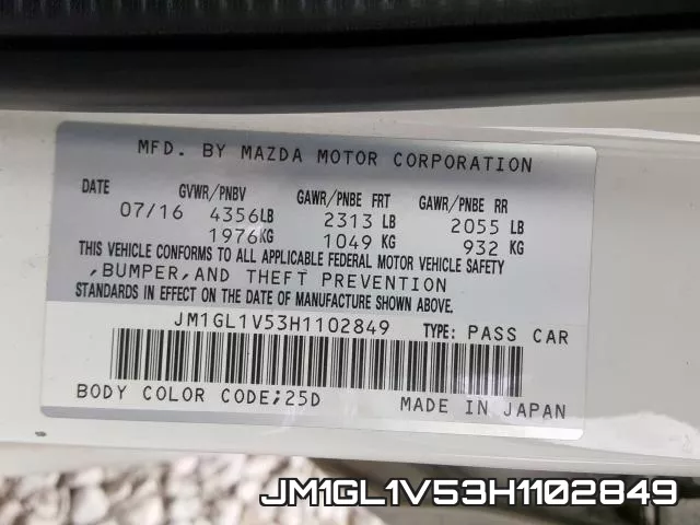 JM1GL1V53H1102849 фото 2