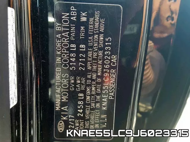 KNAE55LC9J6023315 фото 2