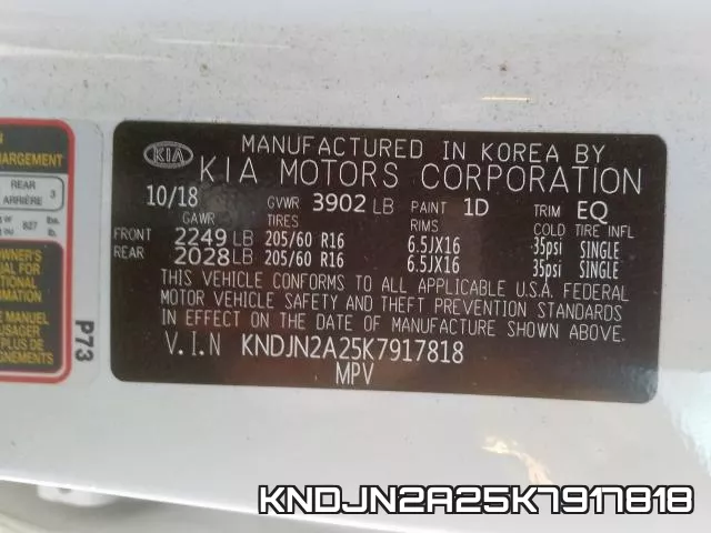 KNDJN2A25K7917818 фото 2