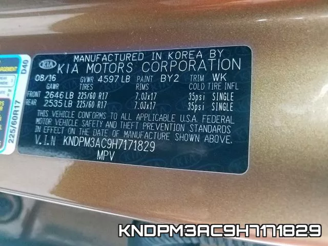 KNDPM3AC9H7171829 фото 2