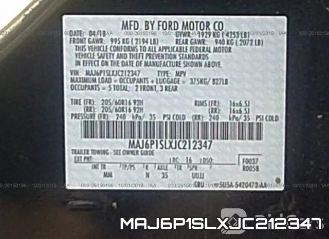 MAJ6P1SLXJC212347 фото 10
