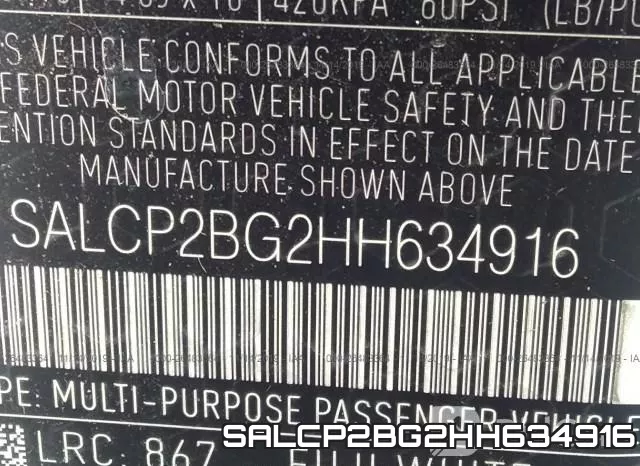 SALCP2BG2HH634916 фото 9