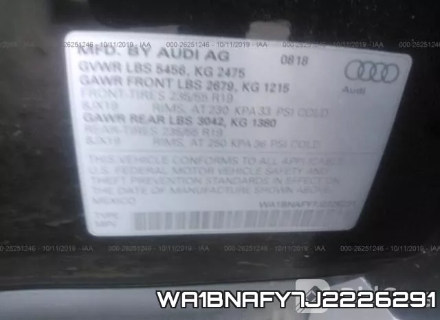 WA1BNAFY7J2226291 фото 8