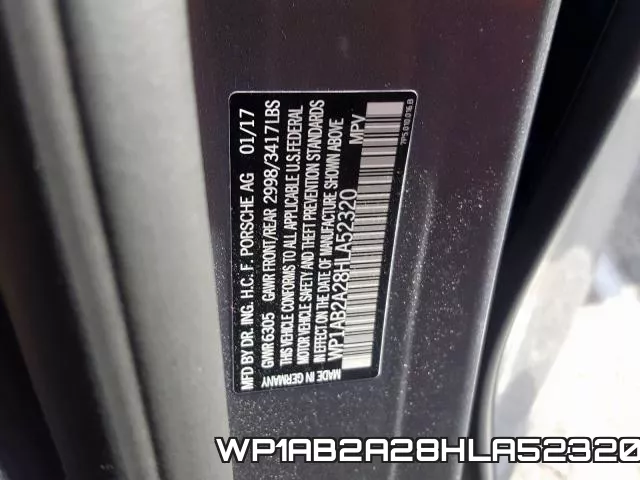 WP1AB2A28HLA52320 фото 2