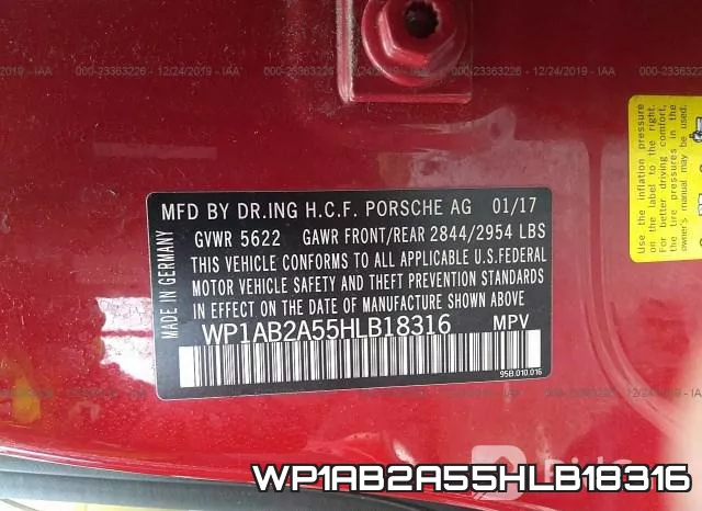 WP1AB2A55HLB18316 фото 10