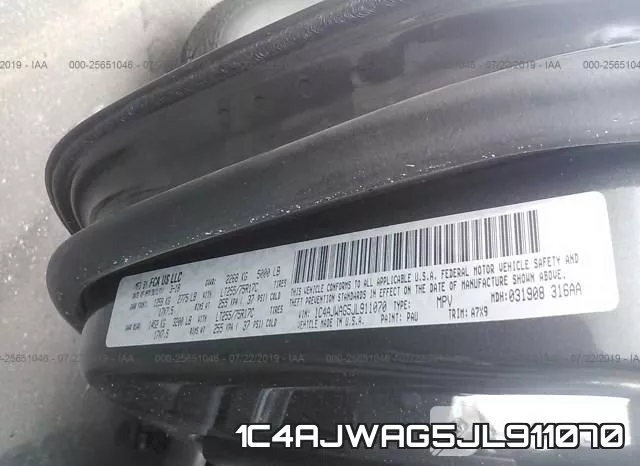 1C4AJWAG5JL911070 фото 9