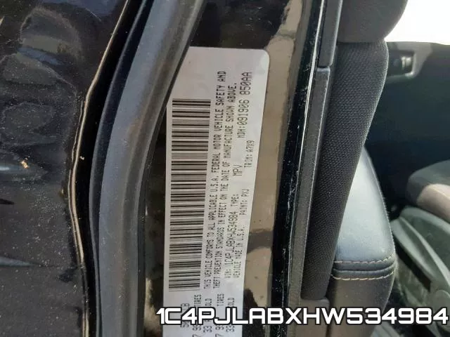 1C4PJLABXHW534984 фото 2