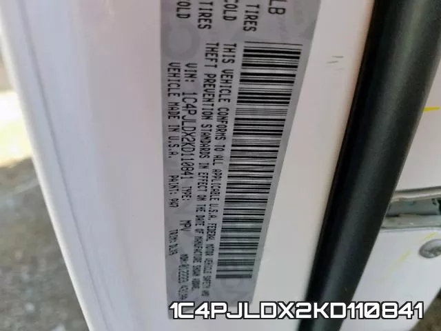 1C4PJLDX2KD110841 фото 2