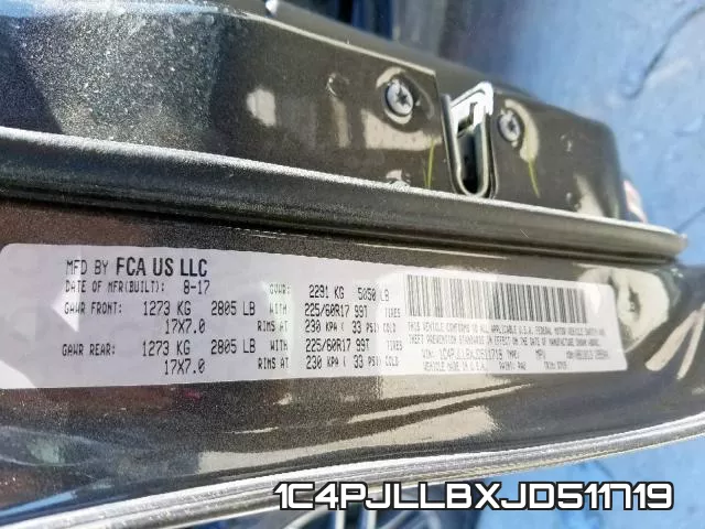 1C4PJLLBXJD511719 фото 2