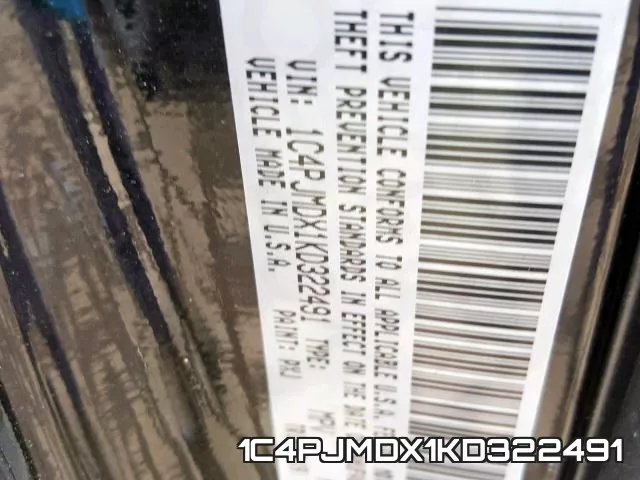 1C4PJMDX1KD322491 фото 2