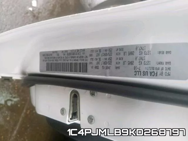 1C4PJMLB9KD268797 фото 2