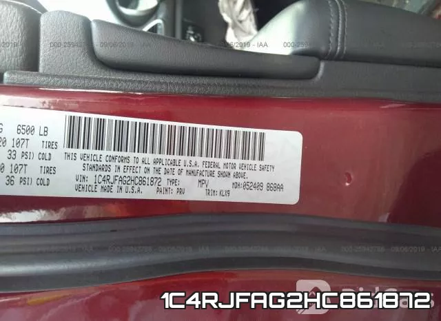 1C4RJFAG2HC861872 фото 9