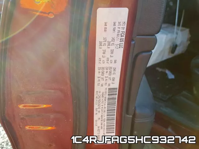 1C4RJFAG5HC932742 фото 2