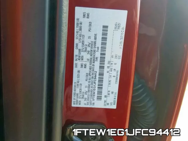 1FTEW1EG1JFC94412 фото 2