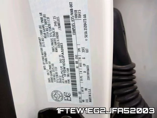 1FTEW1EG2JFA52003 фото 2