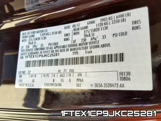 1FTEX1CP9JKC25281 фото 2