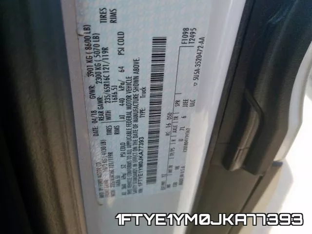 1FTYE1YM0JKA77393 фото 2