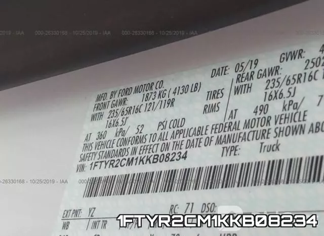 1FTYR2CM1KKB08234 фото 9