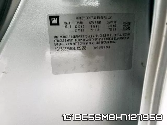1G1BC5SM8H7127958 фото 2