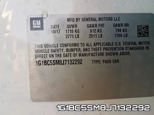 1G1BC5SM8J7132292 фото 2