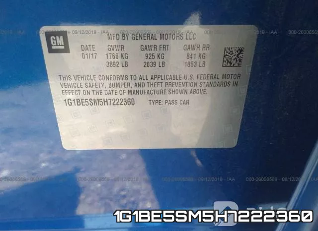 1G1BE5SM5H7222360 фото 10