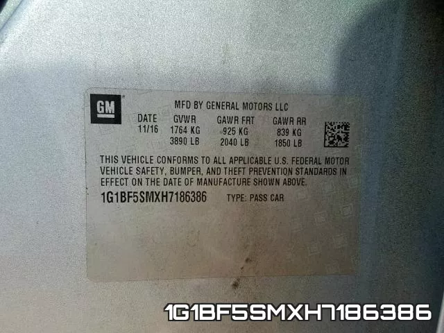1G1BF5SMXH7186386 фото 2
