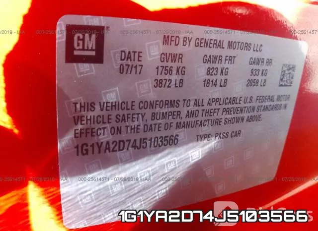 1G1YA2D74J5103566 фото 10