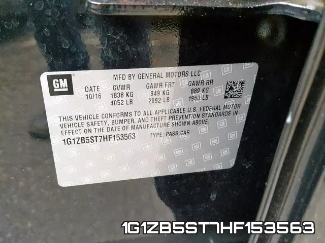 1G1ZB5ST7HF153563 фото 2