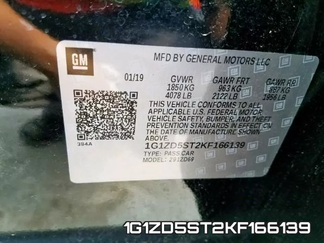 1G1ZD5ST2KF166139 фото 2