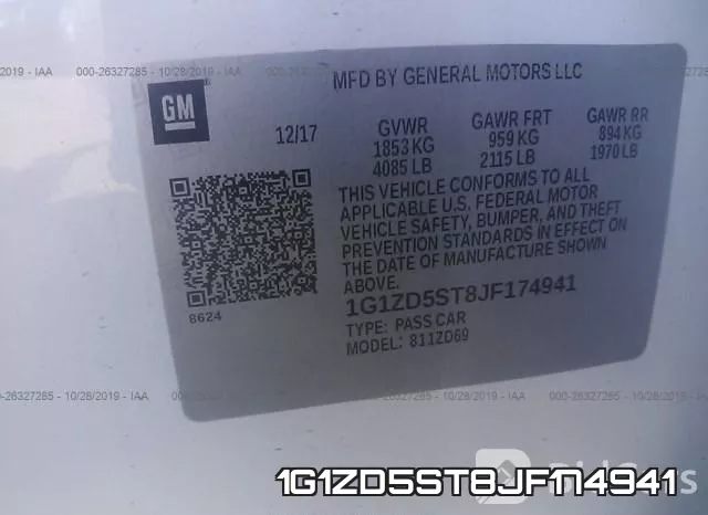 1G1ZD5ST8JF174941 фото 10