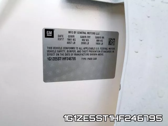 1G1ZE5ST1HF246795 фото 2