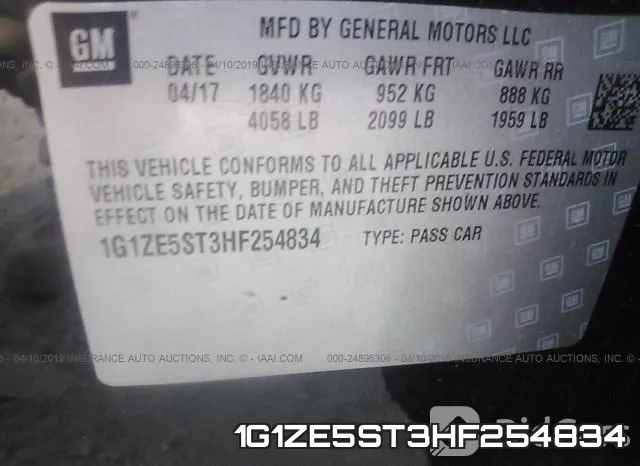 1G1ZE5ST3HF254834 фото 10