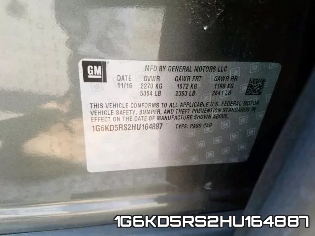 1G6KD5RS2HU164887 фото 2