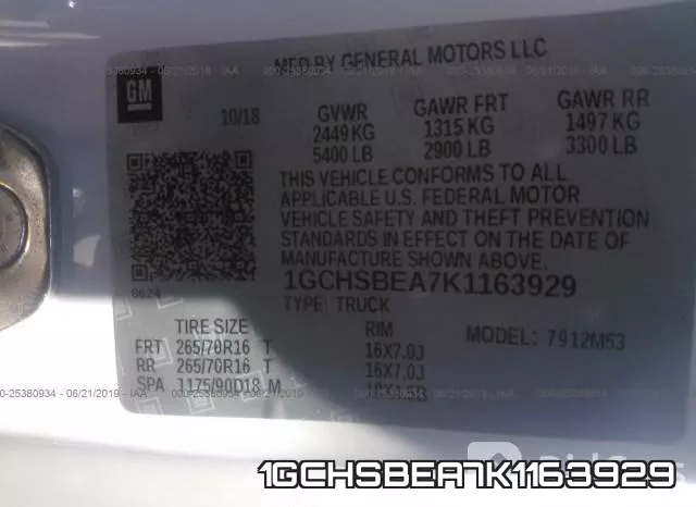 1GCHSBEA7K1163929 фото 10
