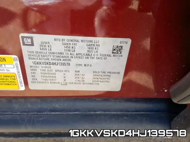 1GKKVSKD4HJ139578 фото 2