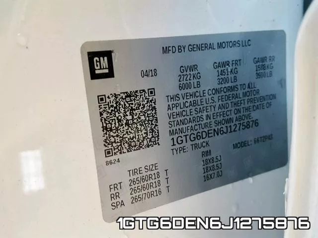 1GTG6DEN6J1275876 фото 2