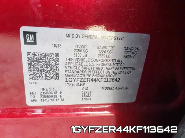 1GYFZER44KF113642 фото 2