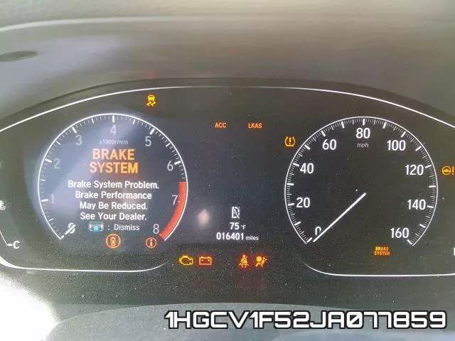 1HGCV1F52JA077859 фото 8